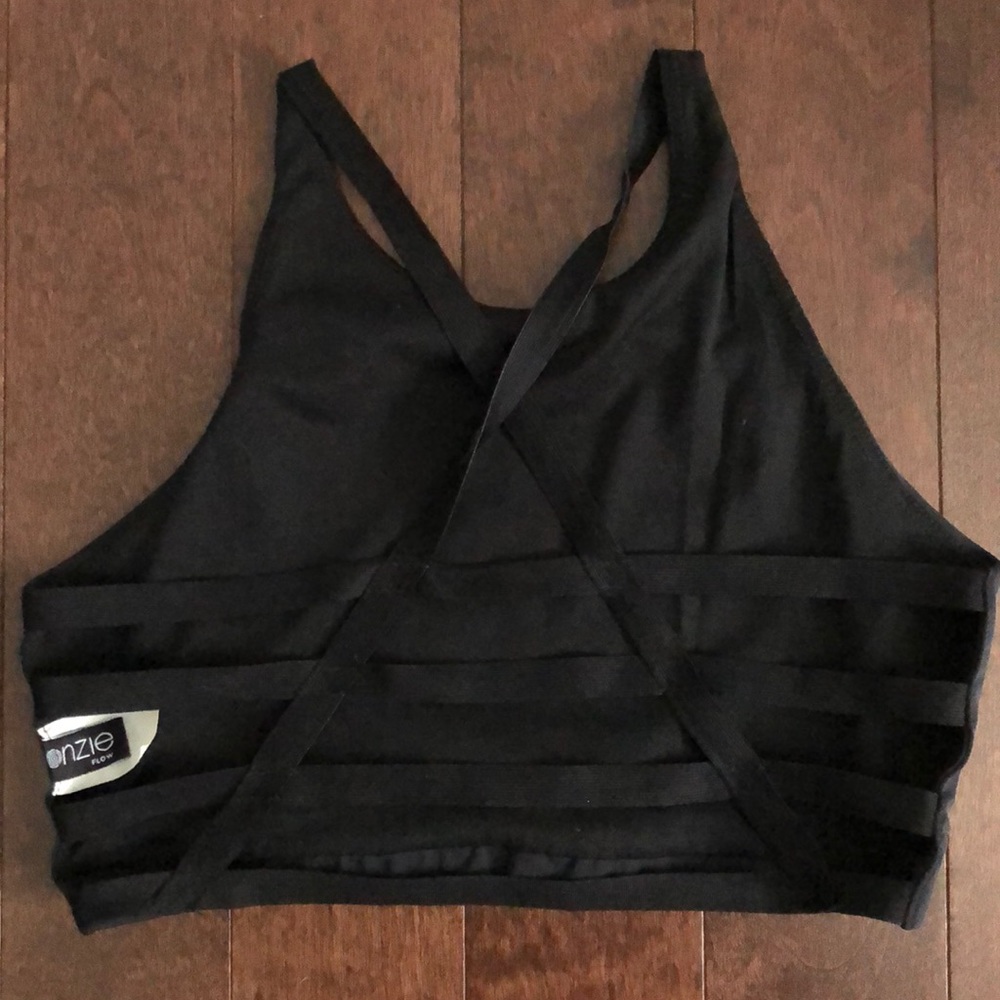 Onzie Strappy Top with Rose Gold Foil Feathers - Picture 9 of 9